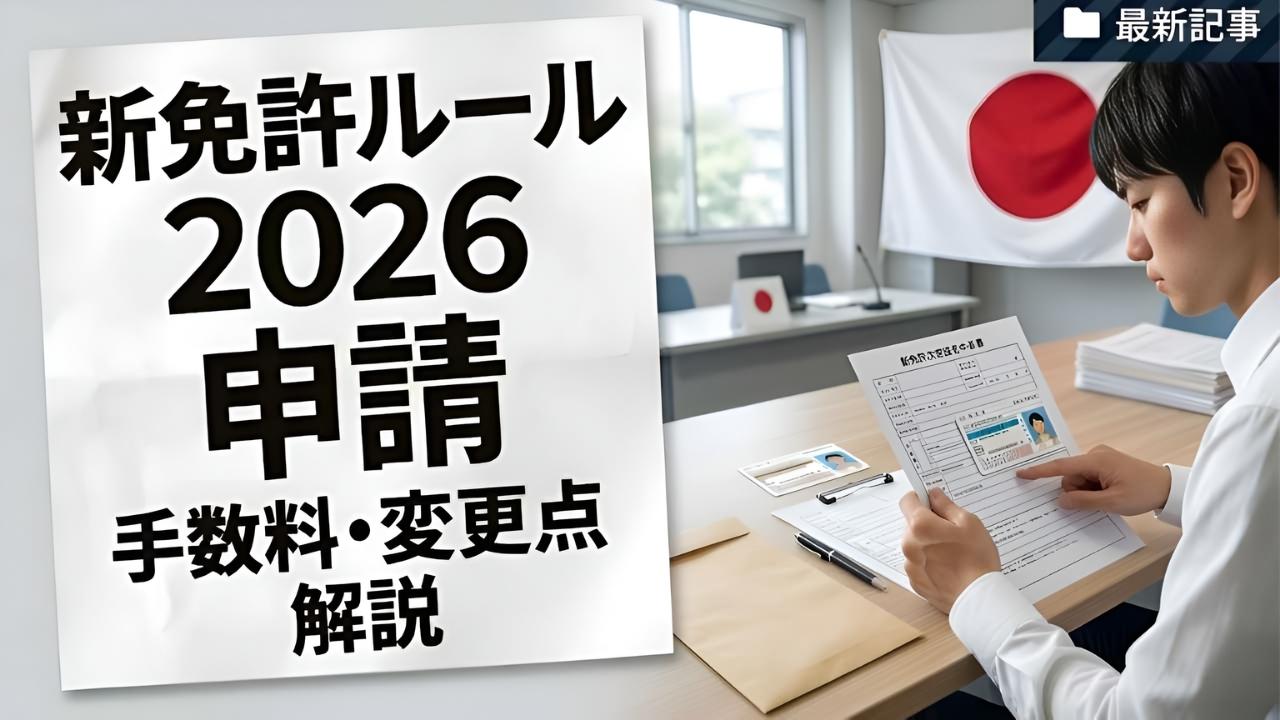 日本の運転免許制度2026｜費用改定と申請方法の詳細解説