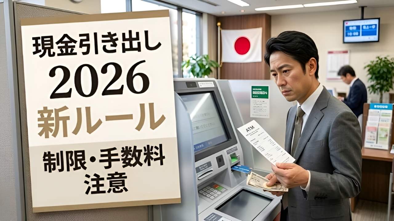 2026年日本のATM利用改革|新しい現金引き出し限度額と銀行手数料変更の全解説