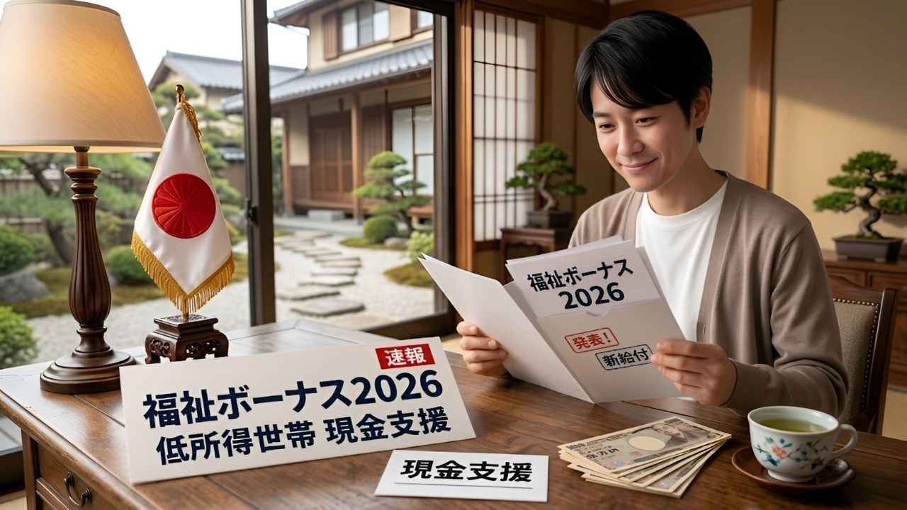 日本の福祉支援制度2026｜低所得世帯に支給される福祉ボーナス現金給付の全情報