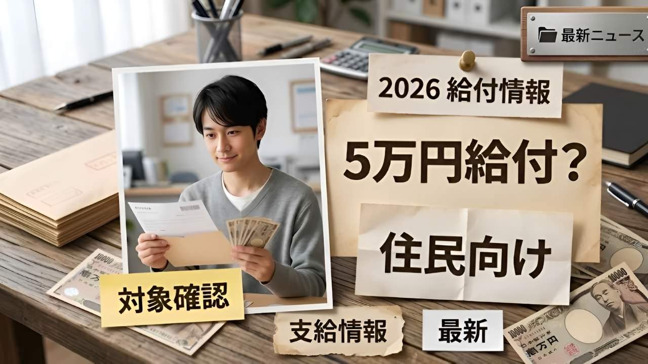 2026年日本の生活支援策｜住民向け5万円給付制度の申請条件と受給方法