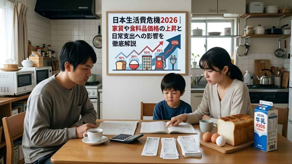 日本生活費危機2026｜家賃や食料品価格の上昇と日常支出への影響を徹底解説