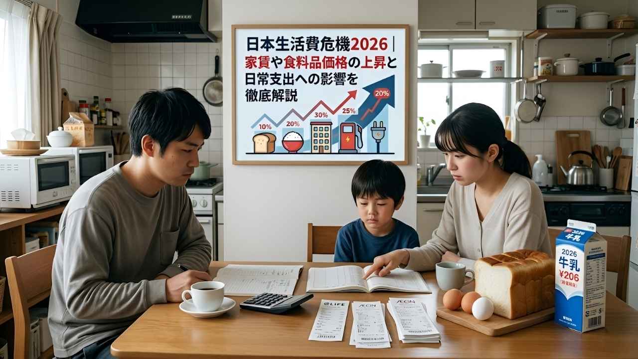 日本生活費危機2026｜家賃や食料品価格の上昇と日常支出への影響を徹底解説