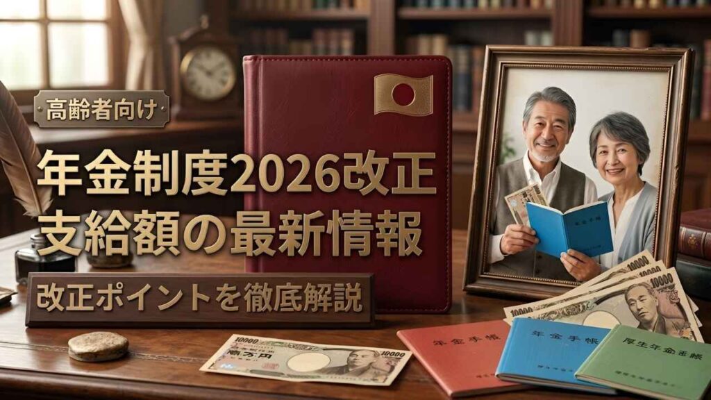 2026年日本の社会保障改革｜年金制度改正で高齢者支給額はどう変わるか